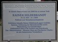 Ansicht Gedenktafel Rainer Hildebrandt - 2020