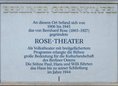 Ansicht Gedenktafel Rose-Theater