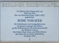 Ansicht Gedenktafel Rose-Theater