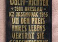 Ansicht Gedenktafel Annemarie Wolff-Richter - 2001