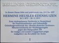 Ansicht Gedenktafel Hermine Heusler-Edenhuizen - 2002
