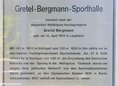 Ansicht Gedenktafel Gretel Bergmann