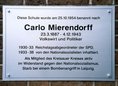 Ansicht Gedenktafel Carlo Mierendorff - 2003