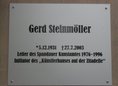 Ansicht Gedenktafel Gerd Steinmöller - 2017