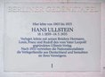 Ansicht Gedenktafel Hans Ullstein - 1991
