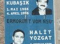 Ansicht Gedenktafel Opfer des NSU