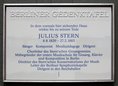 Ansicht Gedenktafel Julius Stern - 2014