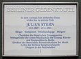 Ansicht Gedenktafel Julius Stern - 2014