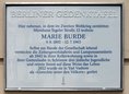 Ansicht Gedenktafel Marie Burde - 2015