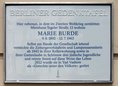 Ansicht Gedenktafel Marie Burde - 2015