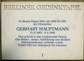 Ansicht Gedenktafel Gerhart Hauptmann - 1989
