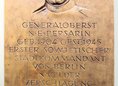 Ansicht Gedenktafel Nikolai Erastowitsch Bersarin