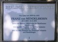 Ansicht Gedenktafel Franz von Mendelssohn - 1988