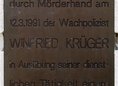 Ansicht Gedenktafel Winfried Krüger