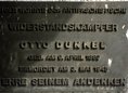 Ansicht Gedenktafel Otto Dunkel - 1978