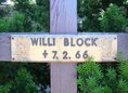 Ansicht Gedenktafel Opfer der Mauer - Willi Block