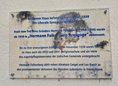 Ansicht Gedenktafel Liberale Synagoge Nordost Berlin