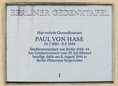 Ansicht Gedenktafel Paul von Hase - 1991