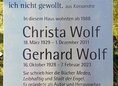 Ansicht Gedenktafel Christa Wolf - 2016