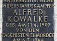 Ansicht Gedenktafel Alfred Kowalke - 1950
