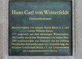 Ansicht Gedenktafel Hans Carl von Winterfeldt - 2009