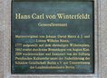 Ansicht Gedenktafel Hans Carl von Winterfeldt - 2009