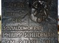 Ansicht Gedenktafel Ausrufung der Deutschen Republik durch … - 1976