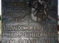 Ansicht Gedenktafel Ausrufung der Deutschen Republik durch … - 1976