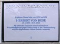Ansicht Gedenktafel Herbert von Bose - 1991