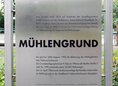 Ansicht Gedenktafel Mühlengrund - 2014
