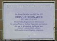 Ansicht Gedenktafel Rudolf Bernauer