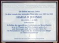 Ansicht Gedenktafel Harald Juhnke - 2014