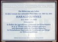 Ansicht Gedenktafel Harald Juhnke - 2014