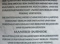 Ansicht Gedenktafel Garten des wiedergewonnenen Mondes …
