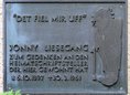 Ansicht Gedenktafel Jonny Liesegang