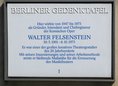 Ansicht Gedenktafel Walter Felsenstein