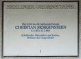 Ansicht Gedenktafel Christian Morgenstern - 1987