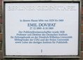 Ansicht Gedenktafel Emil Dovifat - 1990