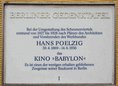 Ansicht Gedenktafel Hans Poelzig und das Kino "Babylon" - 2000