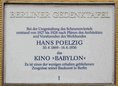 Ansicht Gedenktafel Hans Poelzig und das Kino "Babylon" - 2000