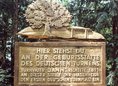 Ansicht Gedenktafel Erster deutscher Turnplatz / "Turnvater …
