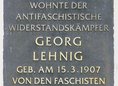 Ansicht Gedenktafel Georg Lehnig - 2007