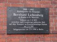 Ansicht Gedenktafel Bernhard Lichtenberg - 2007