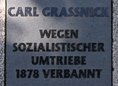 Ansicht Gedenktafel Carl Friedrich Wilhelm Graßnick - 2013