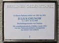 Ansicht Gedenktafel Julius Grunow - 2005