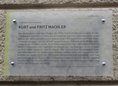 Ansicht Gedenktafel Kurt Machler / Fritz Machler - 1956