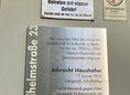 Ansicht Gedenktafel Albrecht Haushofer / Gesellschaft für … - 2003