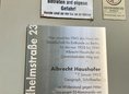 Ansicht Gedenktafel Albrecht Haushofer / Gesellschaft für … - 2003