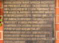 Ansicht Gedenktafel Friedhofspark Pappelallee - 1994