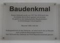 Ansicht Gedenktafel Baudenkmäler Schöneberger Industriegebiet